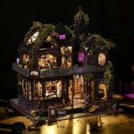 Droicc Gothic Witch House Dollhouse Kit with LED