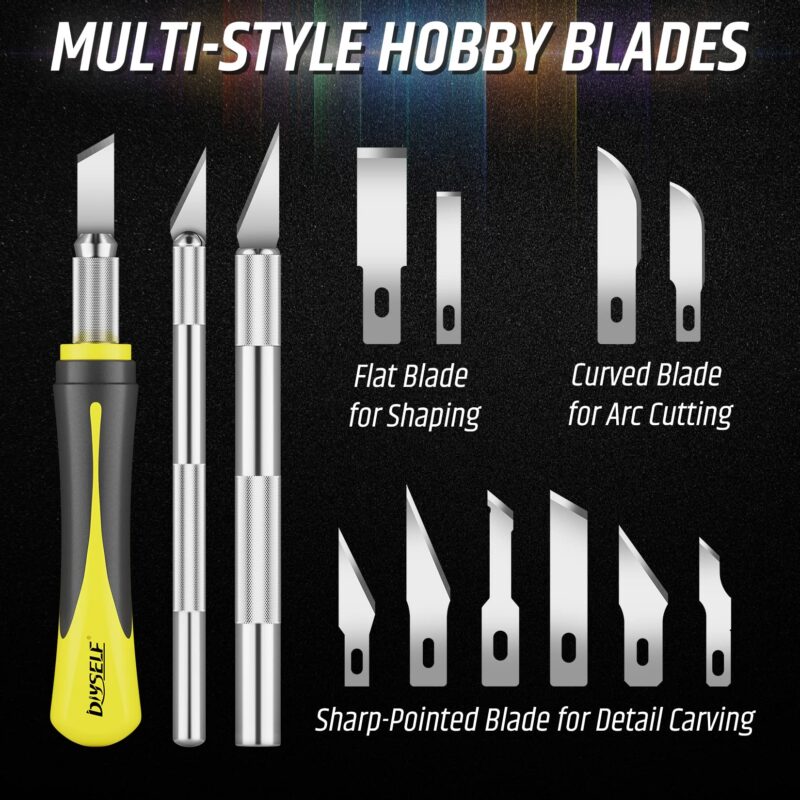 16-Piece Precision Hobby Knife Set with Case