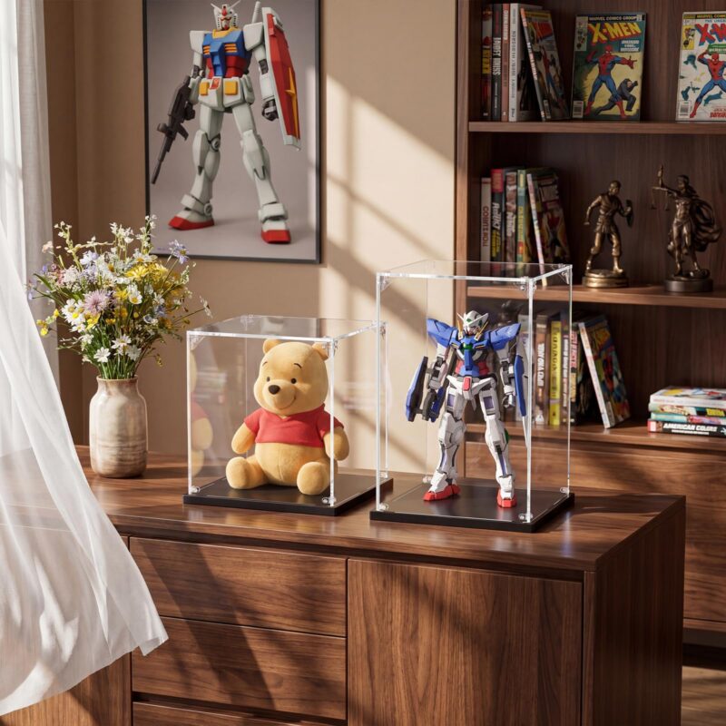 Clear Acrylic Display Case (8x8x12 in)