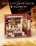 Rolife Vintage French Dessert Shop DIY Miniature House Kit with LED