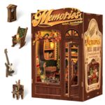 Cutebee Memories Music Bookshop DIY Book Nook Kit with LED