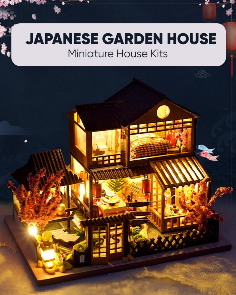 Flybean Japanese Garden House DIY Miniature House Kit