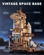 Rokr Space Shuttle 3D Wooden Puzzle with LED