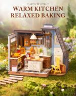 Rolife Baking Kitchen DIY Miniature House Kit with LED