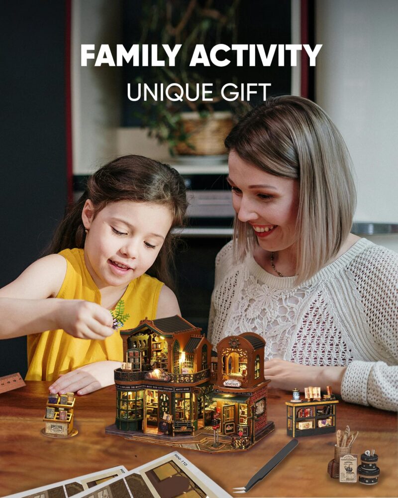 Flybean Magic Book Shop DIY Miniature House Kit