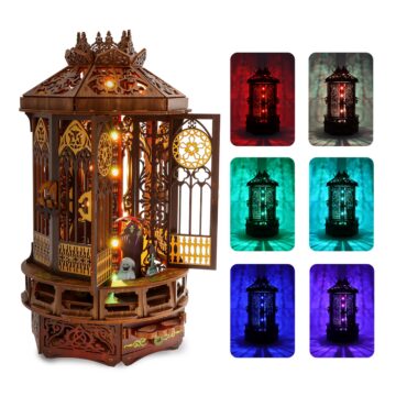 Roine Lxux 3D Wooden Puzzle of Creative Gifts, for Family and Friends, 3D Wooden Puzzles Light Enhance the Lighting Atmosphere of Holiday Gatherings, Decorate Daily Life