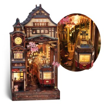 Funpola Echo Platform DIY Book Nook Kit with LED