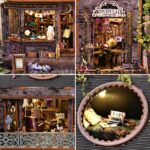 Toyqi Magic Castle DIY Dollhouse Kit with Music Box