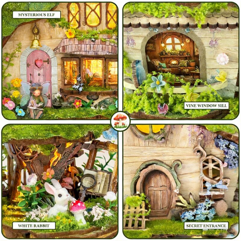 Rhzn Tree House 3D Wooden Puzzle