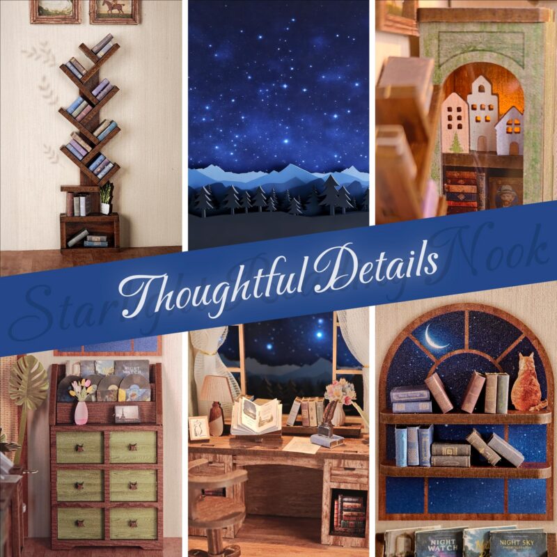 Dolphin Island Starlight Reading Nook DIY Book Nook Kit