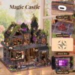 Toyqi Magic Castle DIY Dollhouse Kit with Music Box