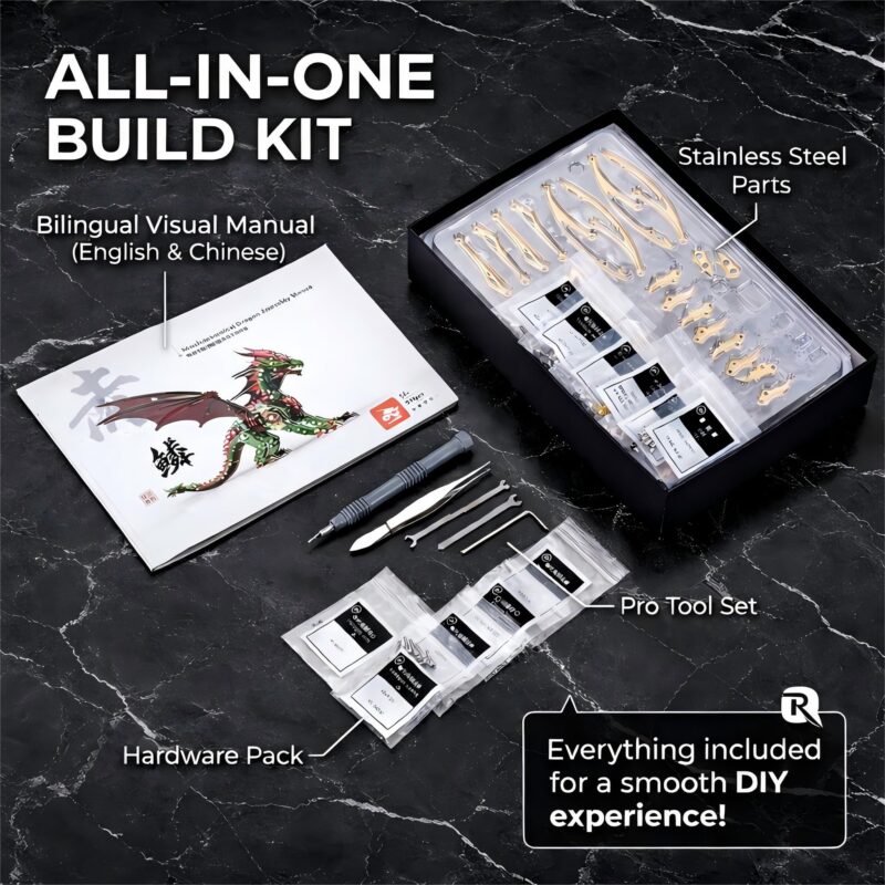 Longpin Mechanical Pterosaur 3D Metal Model Kit