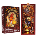 Cutebee Flame Common Room DIY Book Nook Kit – Cozy Escape