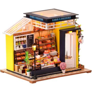Cutebee Cake House DIY Miniature House Kit – With LED