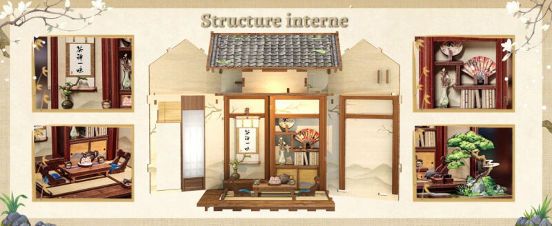 Cutebee Wooden Model with DIY Book Nook Kit – Cozy Escape