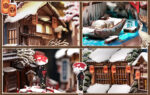 Cutebee Kyoto Snow Whisper Miniature DIY Book Nook Kit