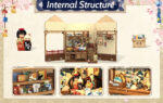 Cutebee Miniature Bookshelf Insert Wooden DIY Book Nook Kit