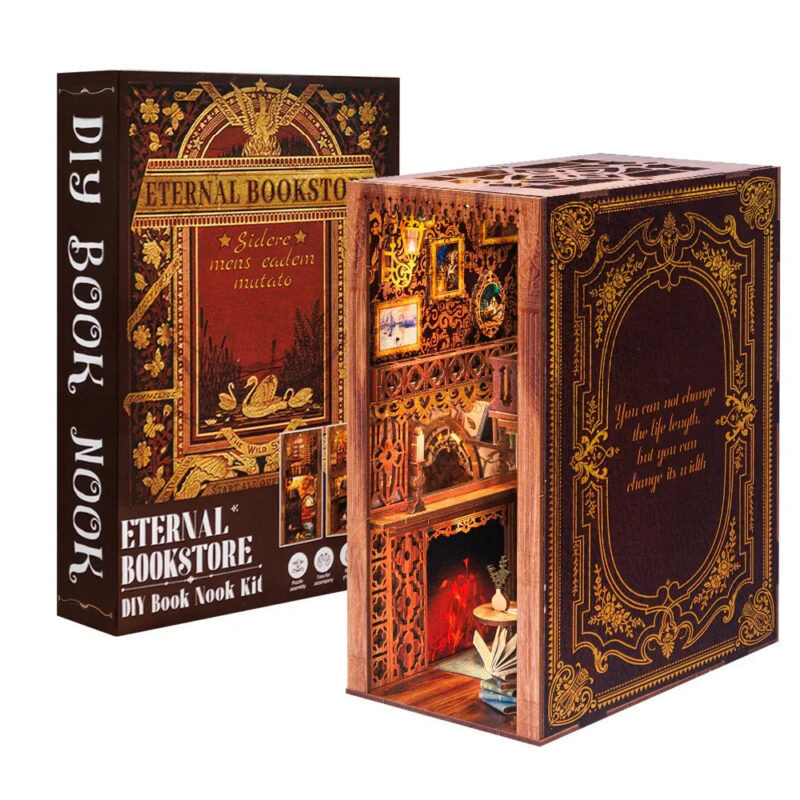 Cutebee Sets DIY Book Nook Kit – Cozy Escape