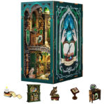Cutebee Miniature Wooden DIY Book Nook Kit – Cozy Escape