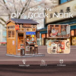 Cutebee Light Bookshelf Insert DIY Book Nook Kit