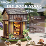 Cutebee Wooden Model with DIY Book Nook Kit – Cozy Escape