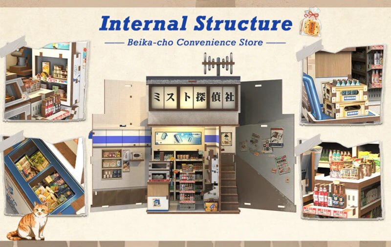 Cutebee 3D DIY Book Nook Kit – Cozy Escape