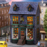 Cutebee The Garden Restaurant DIY Miniature House Kit