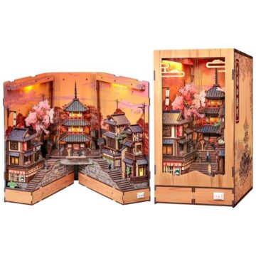 Cutebee Twilight Sakura Path DIY Book Nook Kit