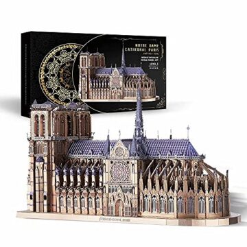 Cutebee Notre-Dame Cathedral 3D Metal Model Kit (382 Pcs)