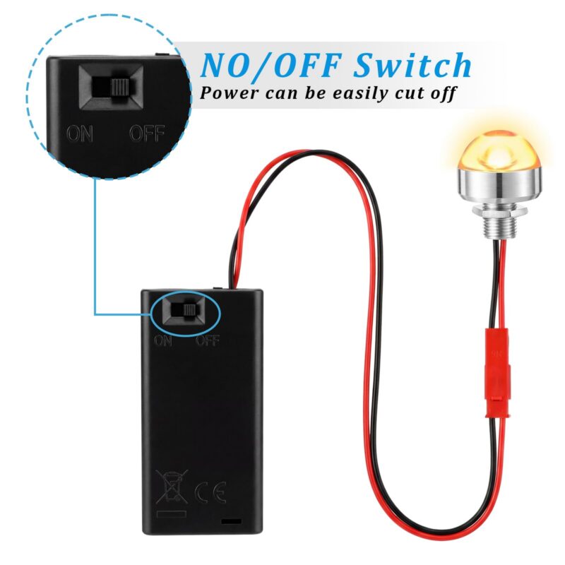 8-Set Dollhouse LED Lighting Kit with Switch (Warm White)