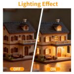 12-Pack Mini LED Spotlights, Battery Powered (Warm White)