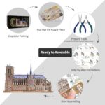 Piececool Notre-Dame Cathedral 3D Metal Model Kit (382 Pcs)