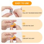 12-Pack Mini LED Spotlights, Battery Powered (Warm White)