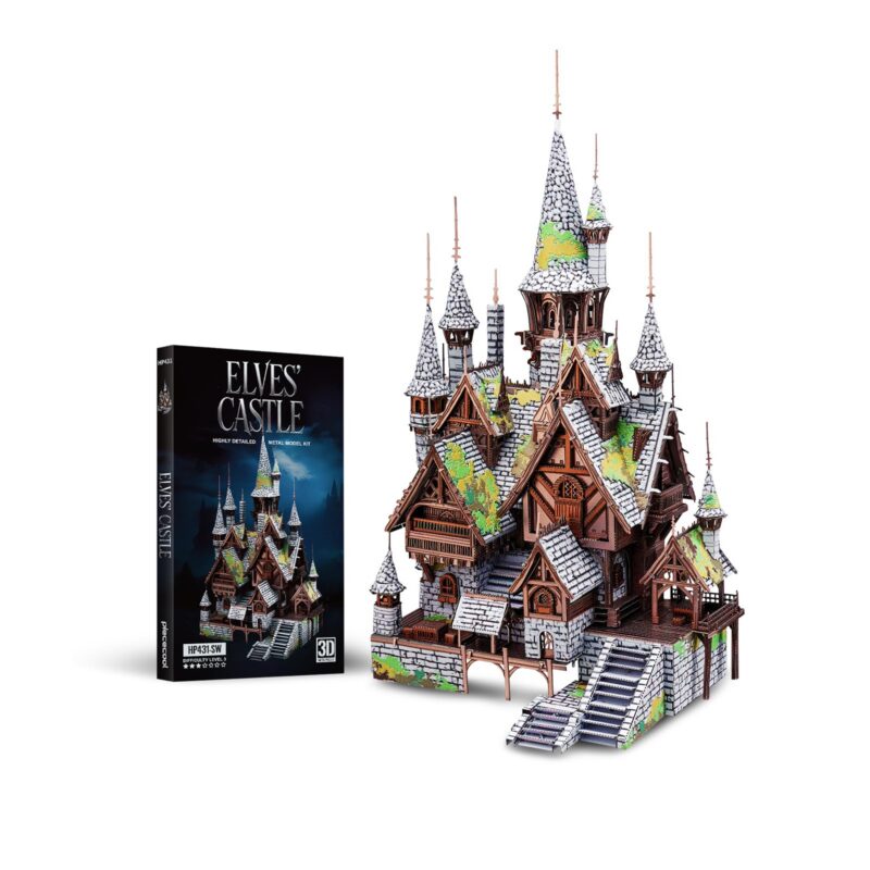 Cutebee Elves' Castle 3D Metal Model Kit (248 Pcs)