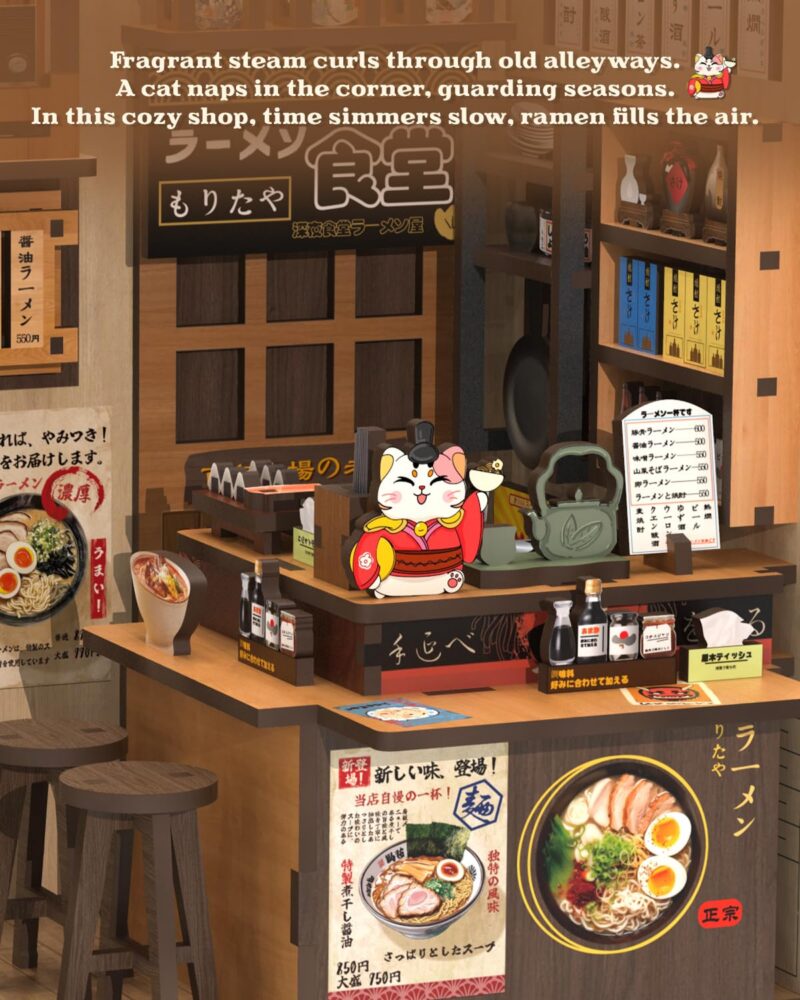 Cutebee Morita-Ya Ramen Shop DIY Book Nook Kit