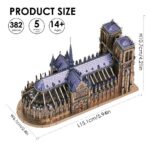 Piececool Notre-Dame Cathedral 3D Metal Model Kit (382 Pcs)
