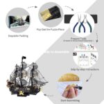 Piececool Black Pearl Pirate Ship 3D Metal Model Kit (307 Pcs)