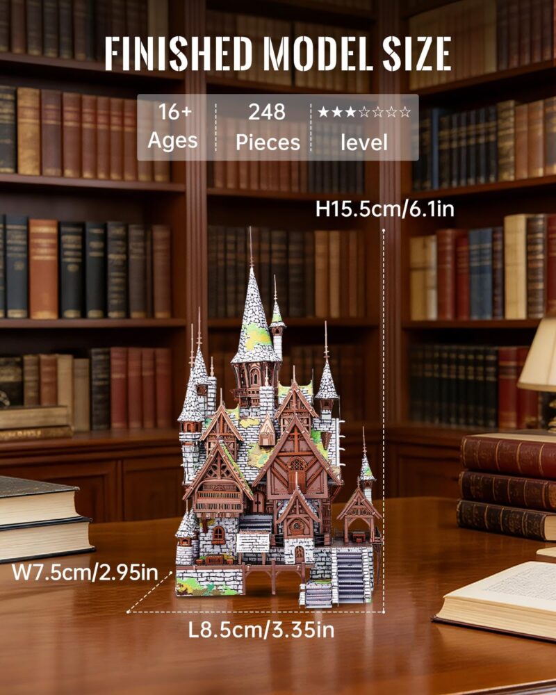 Piececool Elves' Castle 3D Metal Model Kit (248 Pcs)