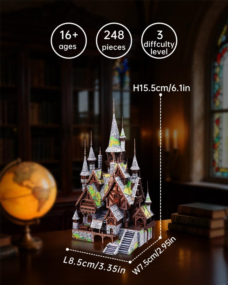 Piececool Elves' Castle 3D Metal Model Kit (248 Pcs)