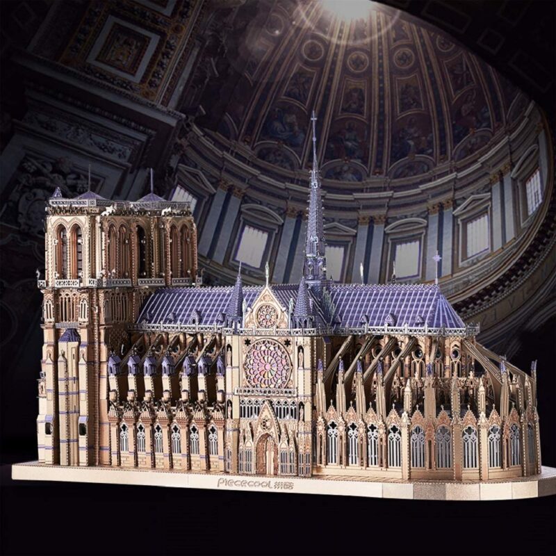 Piececool Notre-Dame Cathedral 3D Metal Model Kit (382 Pcs)