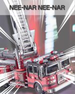 Piececool Ladder Truck Fire Engine 3D Metal Model Kit (354 Pcs)