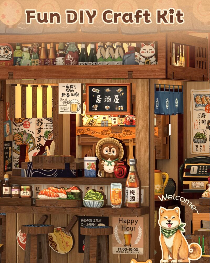Cutebee Izakaya DIY Book Nook Kit