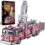 Cutebee Ladder Truck Fire Engine 3D Metal Model Kit (354 Pcs)