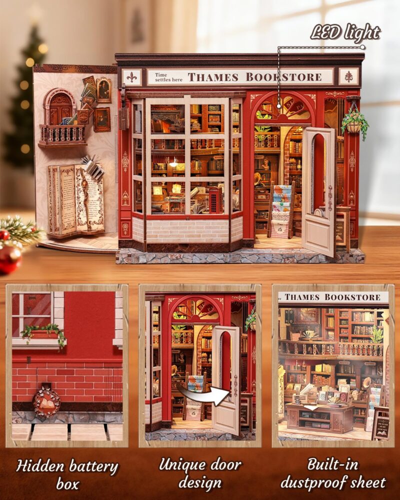 Cutebee Thames Bookstore DIY Book Nook Kit