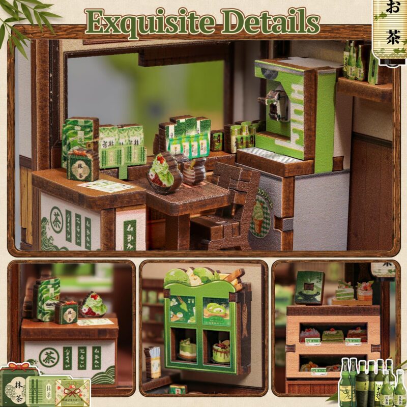 Cutebee Kyoto Matcha Cottage DIY Miniature House Kit