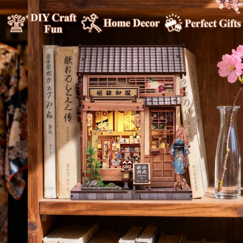 Cutebee Sakura Kimono Shop DIY Book Nook Kit