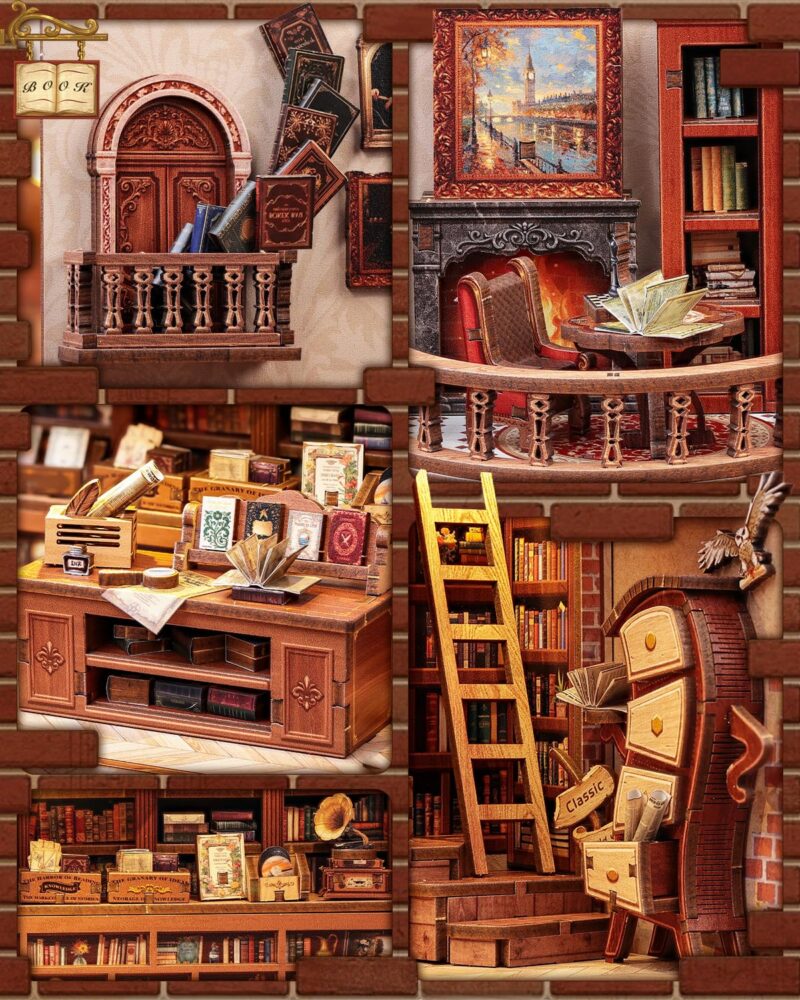 Cutebee Thames Bookstore DIY Book Nook Kit
