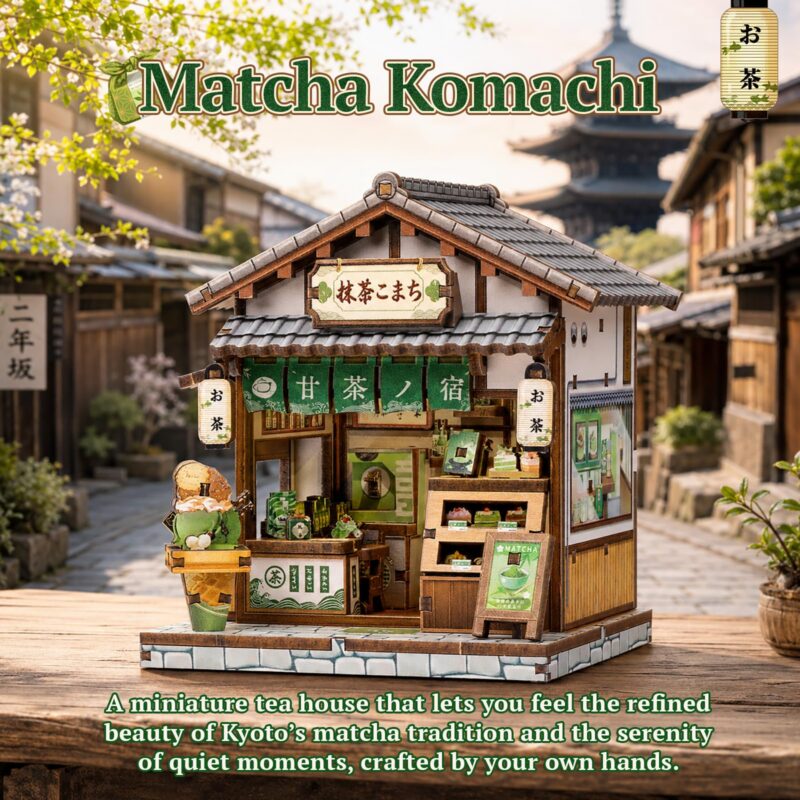 Cutebee Kyoto Matcha Cottage DIY Miniature House Kit
