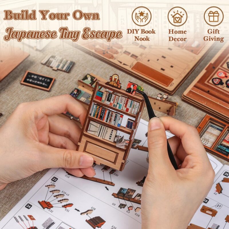 Cutebee Kyoto Antique Bookshop DIY Book Nook Kit