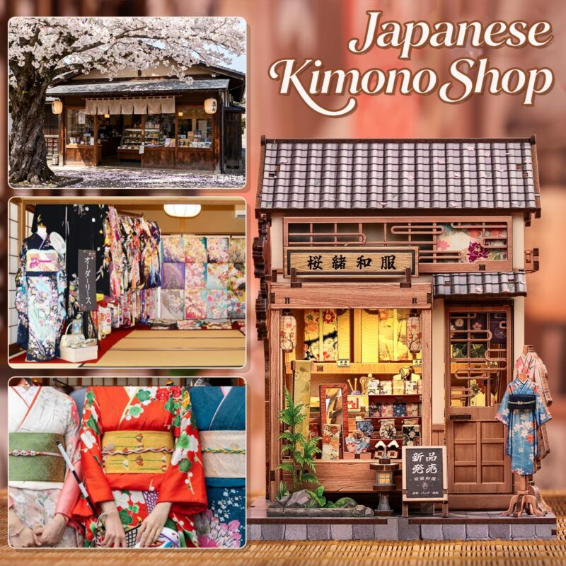 Cutebee Sakura Kimono Shop DIY Book Nook Kit